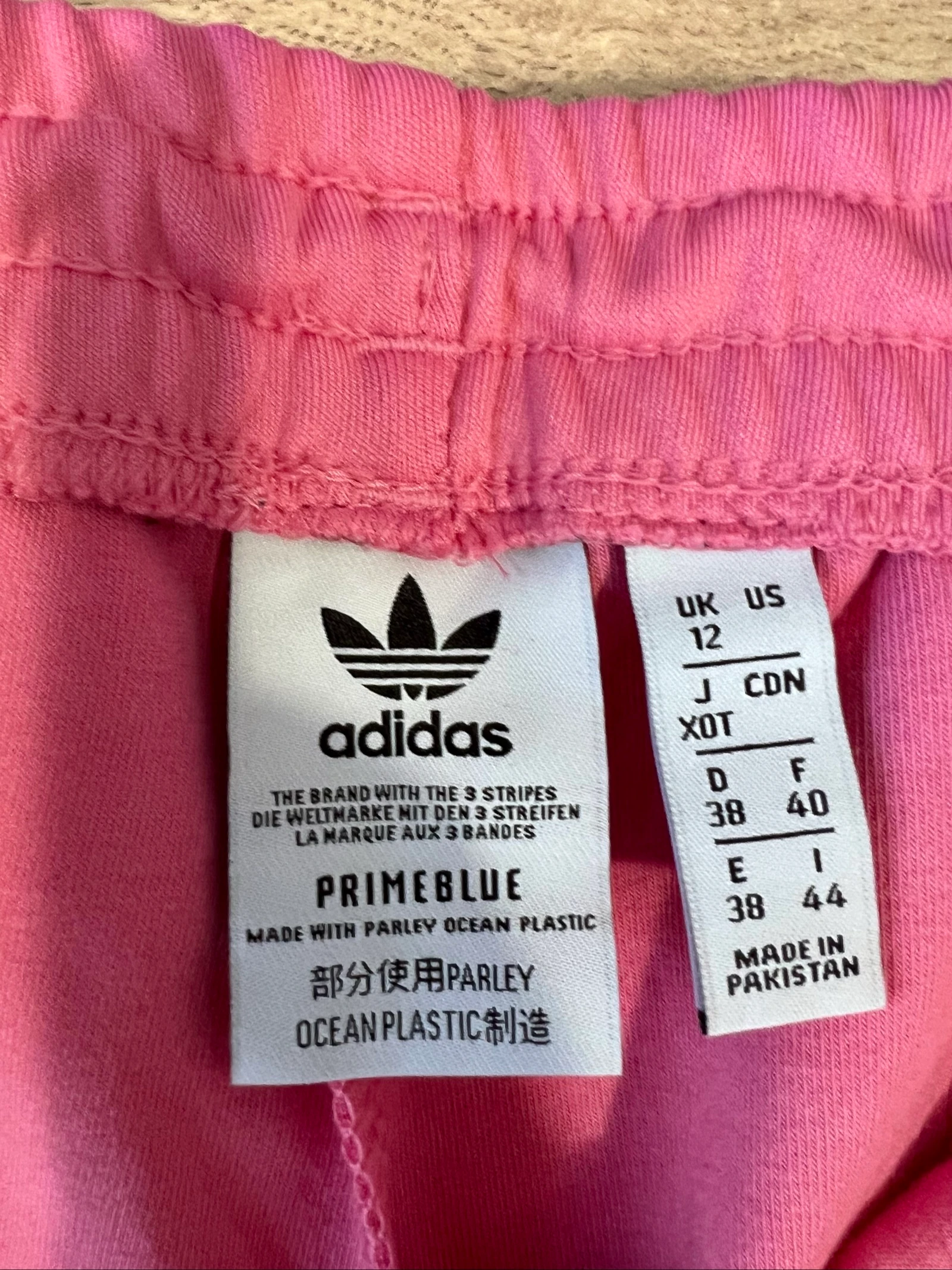 Calça de treino Adidas Originals SST Primeblue rosa com 3 faixas - Tamanho M (FR 40 / UK 12) – photo 3
